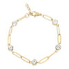 BRJ1024_4dd8cfcb-738f-4c10-b246-92926044bb9c Saint Tropez Paperclip Bracelet Gold