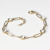 _NIK5368 Saint Tropez Paperclip Bracelet Gold