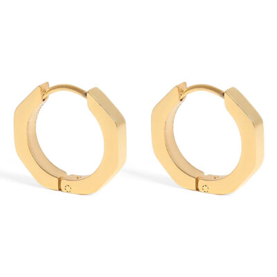 Parisian Huggie Hoop Earrings Gold