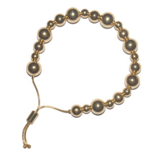 _NIK5479 Mia Multi Beads Bracelet Gold