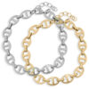 Oval Elegance - Gold Coated or 316L Steel Bracelet