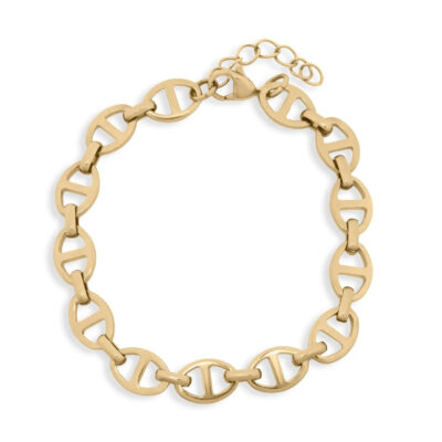 Oval Elegance - Gold Coated or 316L Steel Bracelet
