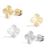 ERJ0076 Lucky Stud Earring - Gold or Silver Color
