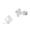 ERJ0076silver Lucky Stud Earring - Gold or Silver Color