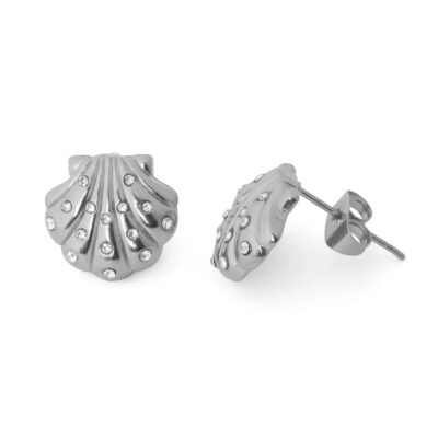 ERJ0109_silver South Beach Shell Earrings