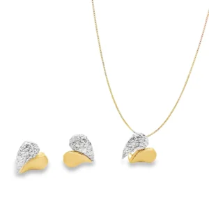 Latido de Sol - Heart Earrings & Necklace
