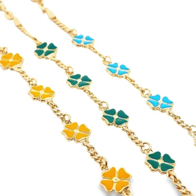 Lucky Glow - Bracelet with Clover Flower