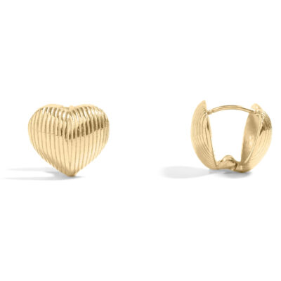 My Foolish Heart Huggie - Gold or Silver