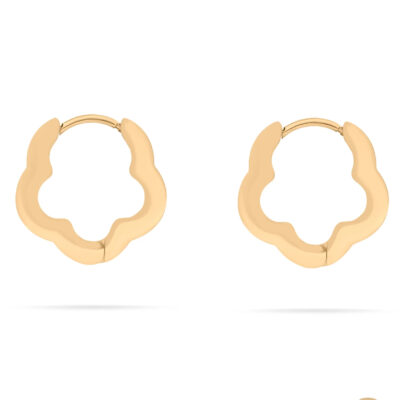 Floral Shadow Huggie