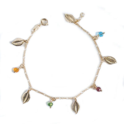 "Leaves and Beads" Bracelet