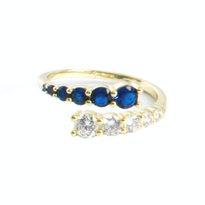 "La Brillante" Open Ring with CZ