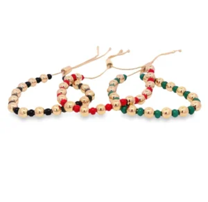 Bicolor Pearl Bolo Bracelet