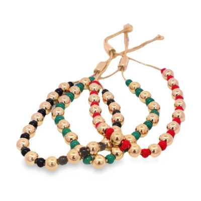 Bicolor Pearl Bolo Bracelet