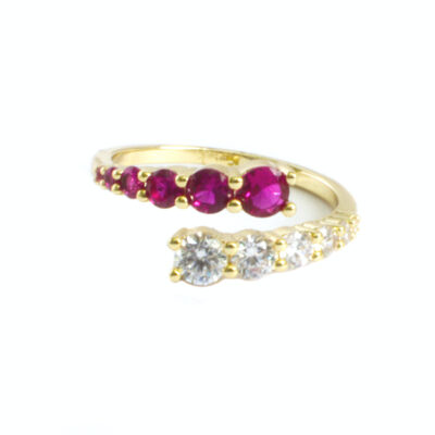 "La Brillante" Open Ring with CZ