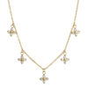 CHN0165_18K Floral Necklace Gold