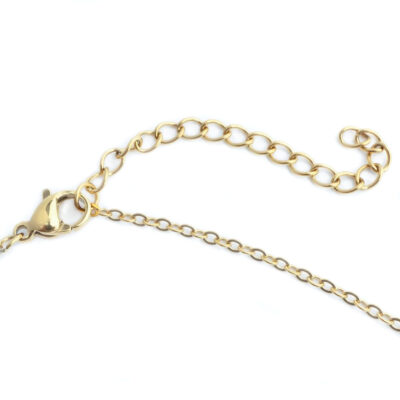 CHN0165_CLASP Floral Necklace Gold